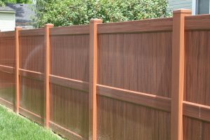 Grain of Mocha Walnut fence