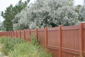 Mocha Walnut privacy fence