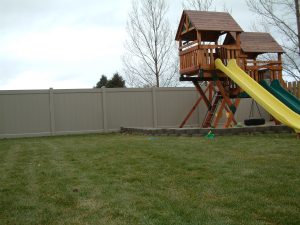 Adobe Fence backyard