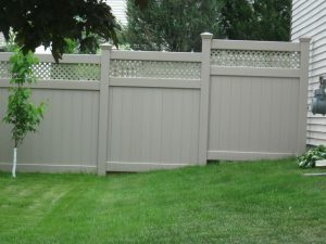 Vinyl Fence lattice fence